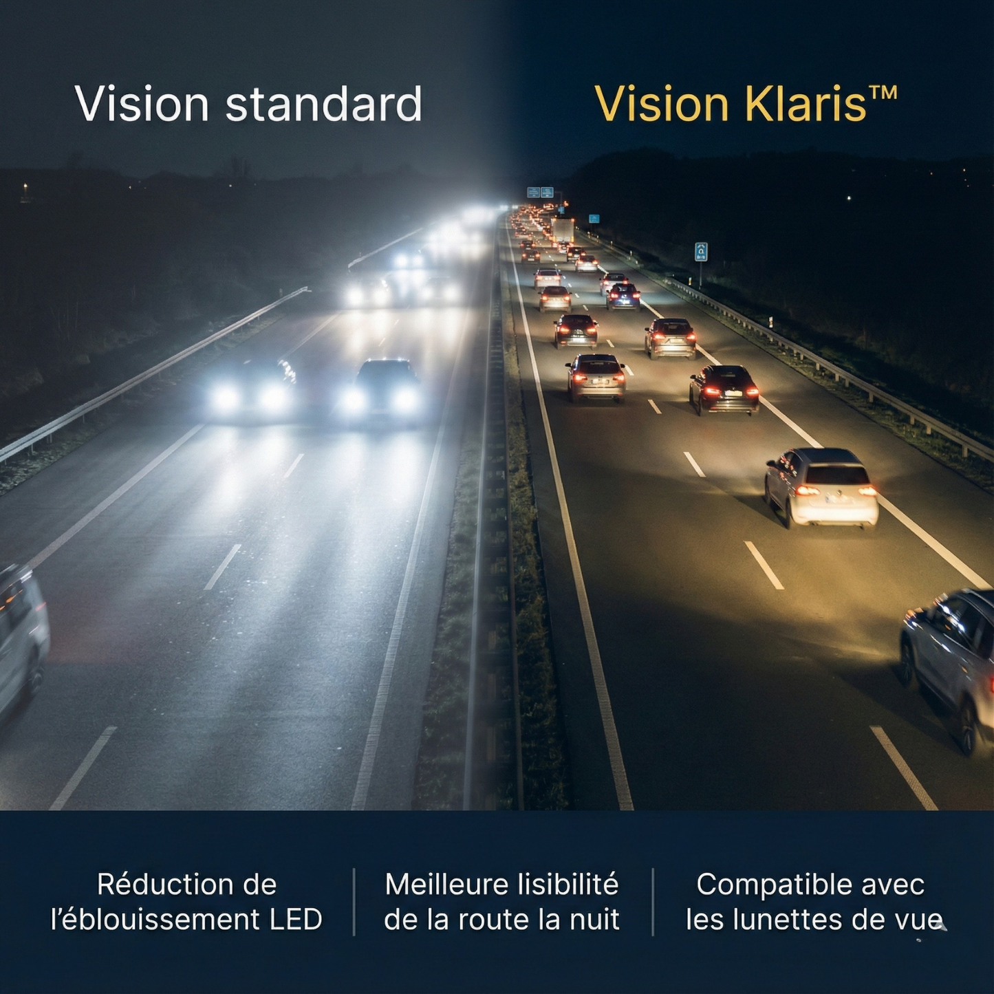 Klaris™ — Les lunettes qui clarifient votre vision nocturne
