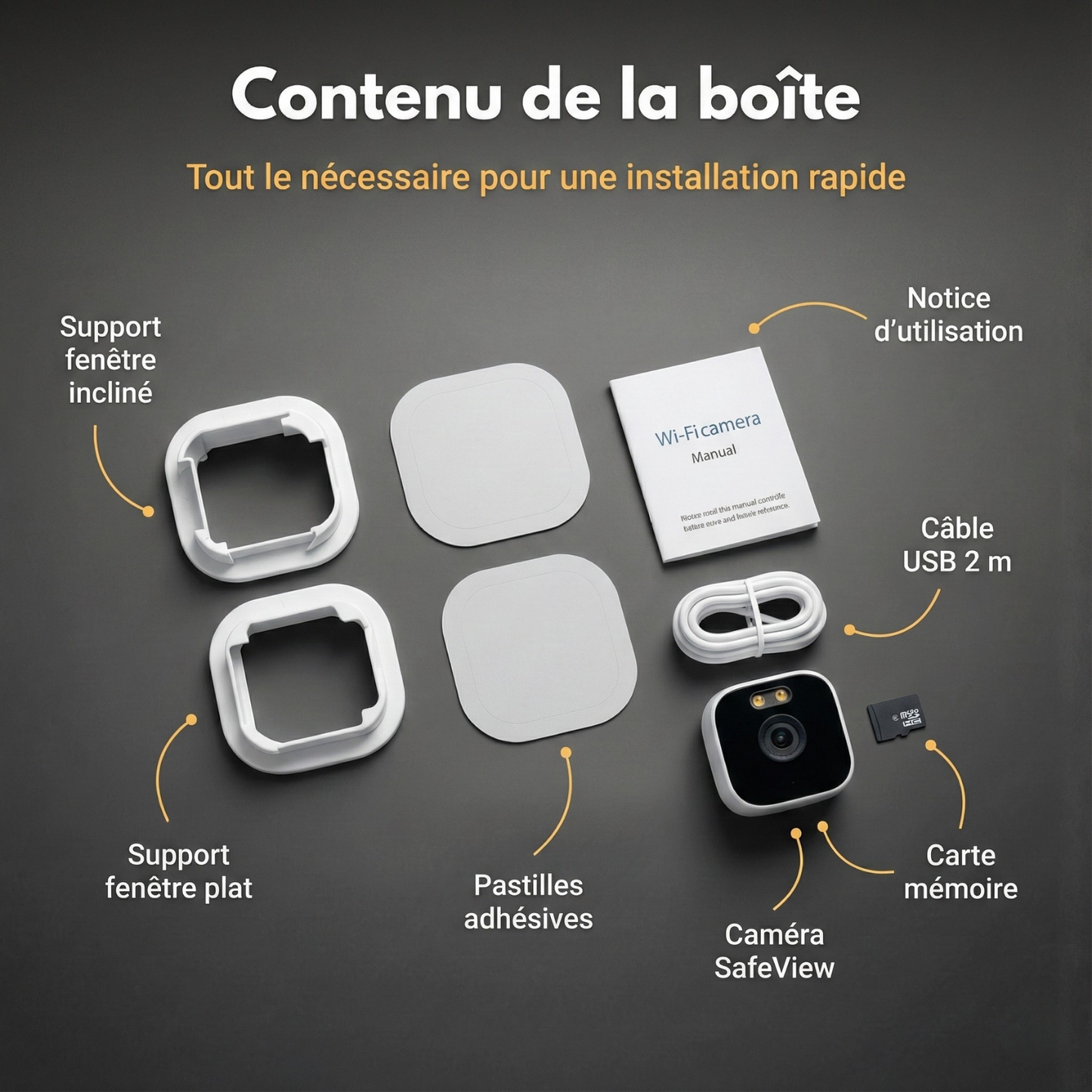 WindowCam™ – Sécurité premium, sans abonnement