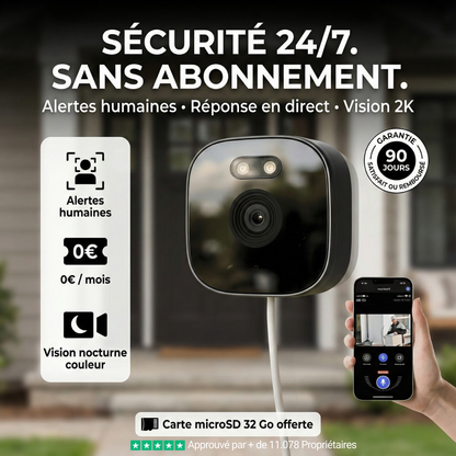 WindowCam™ – Sécurité premium, sans abonnement